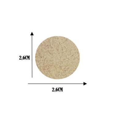 Imagem de Aplique Mini Bolinha Lisa 2,6cm Mdf Madeira Laser - ATACADÃO DO ARTESA