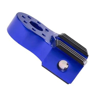 Imagem de JicSuXi Conector de gancho de arrasto resistente para montagem de manilha de guincho genérico, alumínio forte com proteção de borracha para SUV, pickup, ATV, Azul