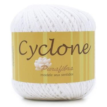 Imagem de Linha Cyclone Purafibra 100g - 100% Viscose, 001 branco