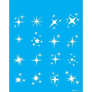 Imagem de Stencil Opa 20 x 25 cm - Estrelas Natalinas - 3293 - Opa Criando Arte