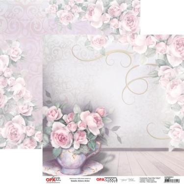 Imagem de Papel para Scrapbook Mayumi Takushi OPA - Flor Rosas 6 - 2654 - Opa Cr