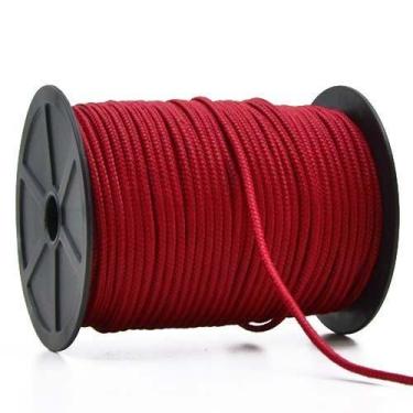 Imagem de Cordão Fio Náutico de 3mm - 50 Metros - Elásticos São José, 03 VERMELH