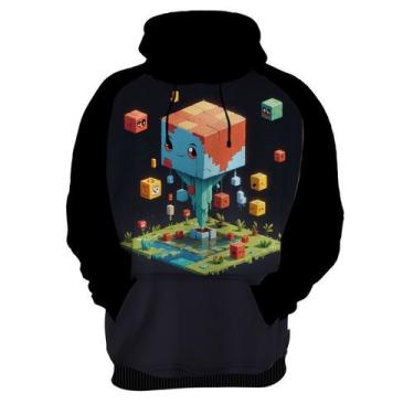 Imagem de Moletom Casaco Blusa Jogo Quadrado de Blocos Mineração 2 - Enjoy Shop,