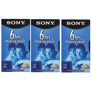 Imagem de SONY 3T120VR 6hrs. EP T-120 VHS Tapes (3-Pack)