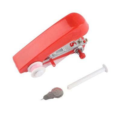 Imagem de Mini máquina de costura portátil de carnaval para o dia dos namorados, compacta e fácil de usar, ferramenta de costura manual para projetos de tecido em casa, viagens e escritório