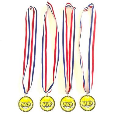 Imagem de YSPPF 24 peças de medalhas de campeão MVP de evento esportivo, basquete, futebol, beisebol, futebol, softball, MVP, lembrancinhas de festa temáticas esportivas