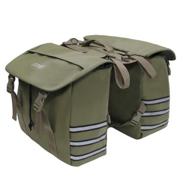 Imagem de MYDAYS OUTDOOR Panniers Bolsas de bicicleta, bolsas de selim de bicicleta, bolsa traseira de bicicleta faixa refletiva de grande capacidade, bolsa de porta-malas de bicicleta com cestos, bolsa de