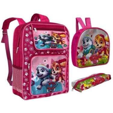 Imagem de Mochila Grande De Menina Com Lancheira E Estojo Escolar - sem marca