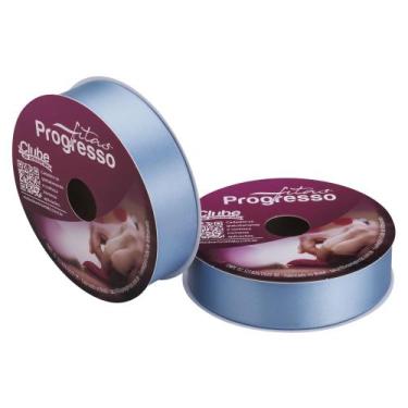 Imagem de Fita de Cetim Progresso 30mm 50 Mts Azul Celeste 246