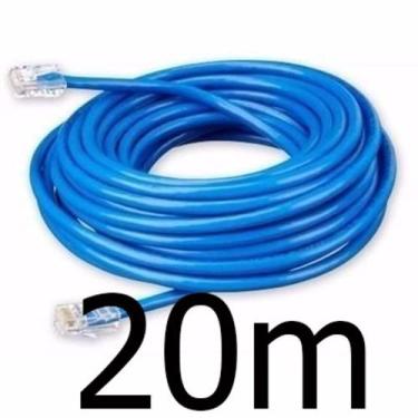 Imagem de Cabo de rede 5/10/15/20/30 metros internet Montado rj45 azul - xcell, 