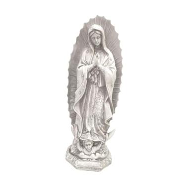 Imagem de IEUDNS Mãe maria estatueta festiva feriado resina artesanato capela nossa senhora de fátima figura elegante estatueta casa acessório para mesa, Style E