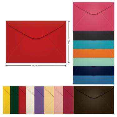 Imagem de Envelope Carta Colorido 11,4 x 16,2 cm Scrity 100 Unidades, Toquio