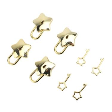 Imagem de LIGO DE ZINC STAR Multifuncional Livro Multifuncional Segurança Cabinete Decorativo DE Metal Lock Tesouro Vintage para Armazenamento (Tipo 2)