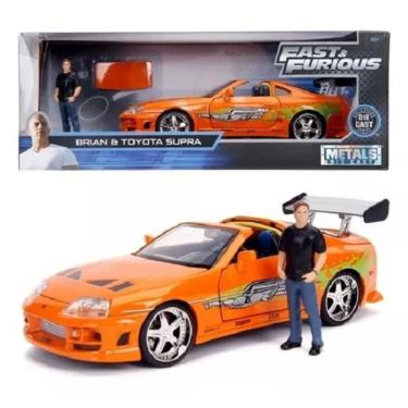 Imagem de Velozes E Furiosos Toyota Supra Com Boneco Brian`s 1/24  – Jada toys