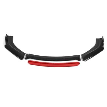 Imagem de Spoiler difusor de para-choque dianteiro, kit de corpo de spoiler de para-choque dianteiro universal, peças aerodinâmicas externas automotivas
