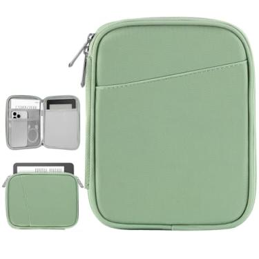 Imagem de Vinabilia Capa de transporte de 15 a 7 polegadas para Kindle Colorsoft Signature Edition de 17.8 cm e novo Kindle Paperwhite, capa protetora para Kindle/Kindle Oasis/E-Reader de 15 cm, verde Matcha