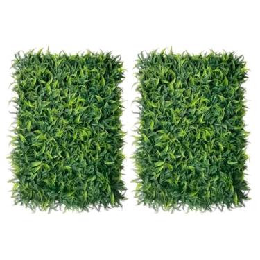 Imagem de Kit Placas Samambaia 40x60 Grama Artificial Jardim Vertical Parede Verde Decoração Muro inglês(Kit 2 Placas)