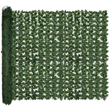 Imagem de DOPGIB Tela De Rolo De Cerca De Privacidade De Hera Artificial, 128 Por 72 (64 Pés Quadrados) Cerca De Sebe Falsa Anti-Uv E Painéis De Parede De Folhas De Videira De Hera Falsa Para Cenário Verde I