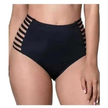 Imagem de Biquíni Calcinha Cintura Alta Com Tiras Gladiadora Avulso - Star Gold 