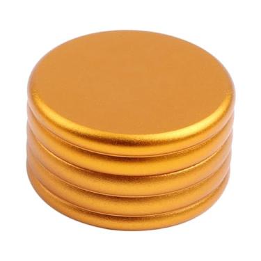 Imagem de Vaveren Caixa de armazenamento de ponta da sugestão Caixa de armazenamento compacta Organizador de alumínio Alumínio Caso de metal de metal Caso de dica para, Ouro