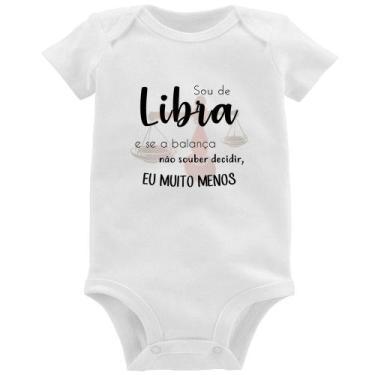 Imagem de Body Bebê Sou de Libra - Foca na Moda, Branco, GG