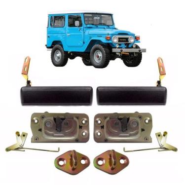 Imagem de Kit Maçaneta Fechadura Batente Porta Toyota Bandeirante - Supercenter 