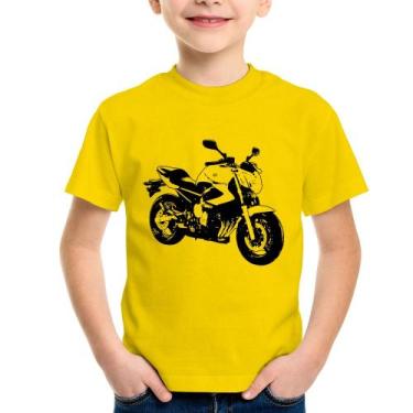 Imagem de Camiseta Infantil Moto XJ6 N Art - Foca na Moda, Amarelo, 6