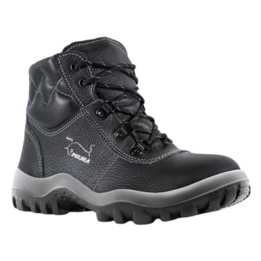 Imagem de Bota de Segurança EPI Safetline Miura Nobuck Preto Bico PVC, 43