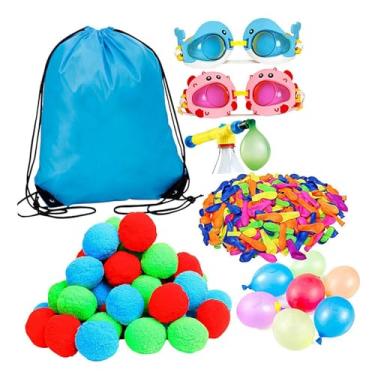 Imagem de menolana Balas de água balões de água para crianças adultos com bolsa de transporte conjunto de saco Conjunto de 104pcs/set para piscina ao ar livre no quintal