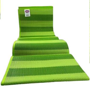 Imagem de Esteira Tapete de Praia Dobrável 180x90cm Vira Bolsa Areia Verde - MOR