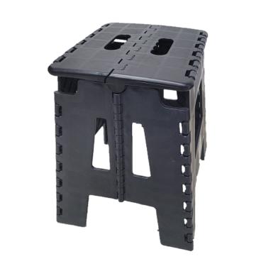 Imagem de Banqueta Plástica Quadrada Dobrável Pescaria Jardim 100kg