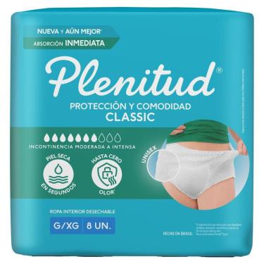 Imagem de Roupa Íntima Plenitud Classic para Incontinência G/XG - 8 Unidades
