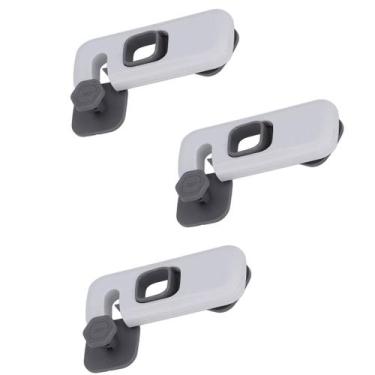 Imagem de Trava de Segurança Geladeira Gaveta Kit 3 unidades Evita Acidente Bebe