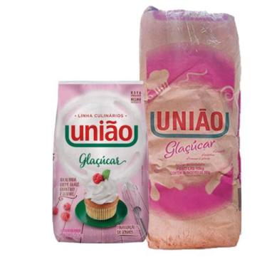 Imagem de Kit 10 Un. Açucar Refinado De Confeiteiro Glaçucar União 500g