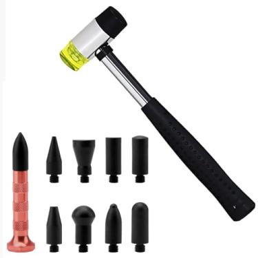 Imagem de Kit Martelo Rebatedor + 9 Ponteiras Para Martelinho De Ouro