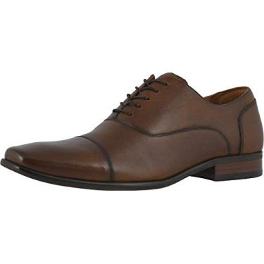 Imagem de Biqueira masculina Florsheim, Cognac Scratch Print, 14