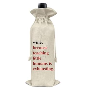 Imagem de RNYJJ Presente de agradecimento ao professor, presente de vinho para professores, presente para dia do professor, aniversário, volta às aulas, fim de ano (1 peça)