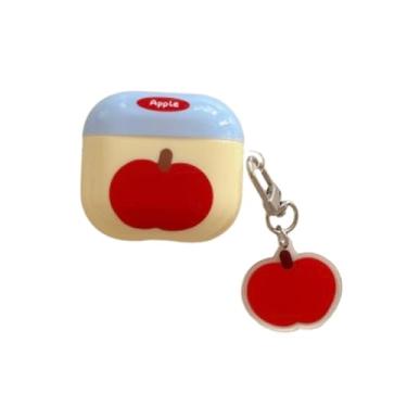 Imagem de Capa de fone de ouvido fofa para AirPods 4, design de padrão criativo engraçado com chaveiro para mulheres e meninas, capa protetora para AirPods 4ª geração (Apple)