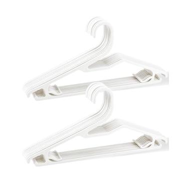 Imagem de Cabides de plástico, cabides de pescoço curto para roupas, cabide de camisa em forma de Z para homens, 42 cm, cabide de blusa para adultos, terno com capuz, vestido, roupas de pescoço pequeno, Percha