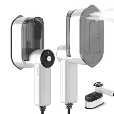 Imagem de Quuejenl Vaporizador De Roupas Portátil Para Viagem - Mini Ferro De Passar Roupas Portátil De 1000 W, Cabo De Alimentação De 2,4 M, Design Dobrável, Itens Essenciais Para Viagem, Dormitório Universi