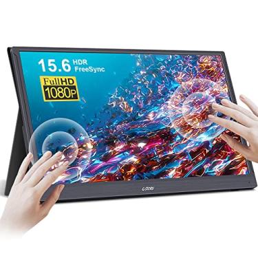 Imagem de G-STORY Monitor Portátil Touchscreen De 15,6 Polegadas, Tela Ips Full Hd 1080P, Monitor Para Jogos Usb-C Com Hdr/Freesync/Alto-Falantes/Mini Hdmi Para Ps5, Ps4, Xbox Series Ns, Laptop, Pc, Telefone