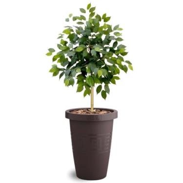 Imagem de Arranjo Artificial Decorativo Em Vaso De Planta Decoração Enfeite Sala (Cor Vaso: Marrom)