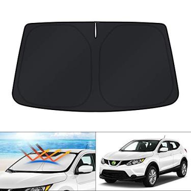 Imagem de KUST Protetor solar de para-brisa para Nissan Rogue Sport 2017-2021 (não para Rogue) protetor solar dobrável bloqueia os raios UV mantém o seu carro resfriado