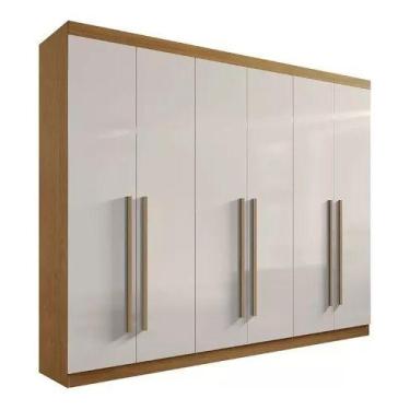Imagem de Guarda Roupa Da Vinci Cinamomo Off White 6 Pts Mdf D'doro - D'Doro Móv