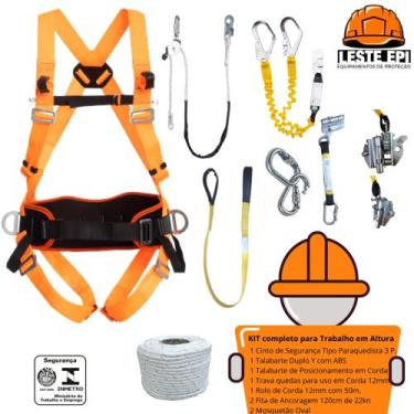 Imagem de KIT Completo para Trabalho em Altura - SAFE CINTOS