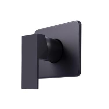 Imagem de Acabamento P/registro Mono Comando Quadrado Base Deca Preto - Montelar