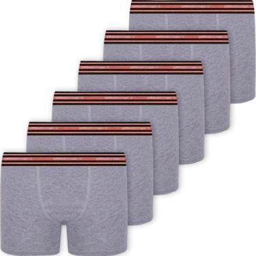 Imagem de Kit 6 Cuecas Boxer Infantil Lupo Box Menino Atacado Algodão Original 1