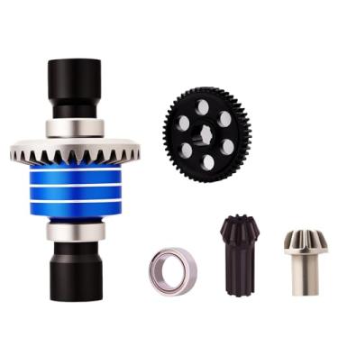 Imagem de NMNRC Alum Spur Gear Differential Diff Input Gear Kit for Hyper Go 1/16 H16BM H16PL H16DR 16208 H16207 16209 16210 1/14 H14BM 14301 14302 RC Car Upgrades Part Blue