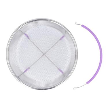 Imagem de Cesta de de Malha, Filtro de Aço Inoxidável Inserir Encaixes 6 Panelas de Pressão Qt Panelas Com Alça Roxa para Fitness, Ovos Fumegantes Doces