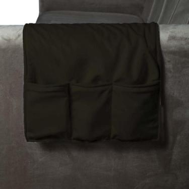 Imagem de Porta Controle Em Tecido Suede Para Sofá Herrero, Marrom